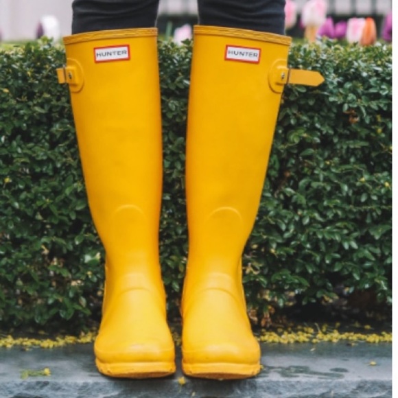 Hunter Shoes - ☔️Tall Yellow Hunter Boots